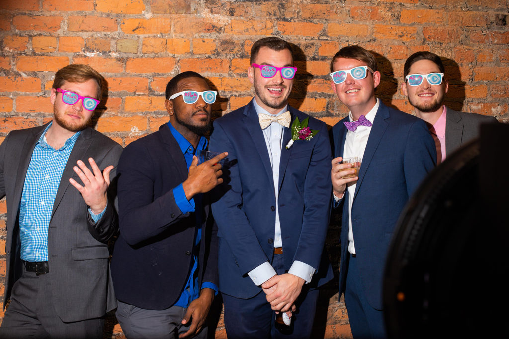 Groom Photo Booth with Groomsmen