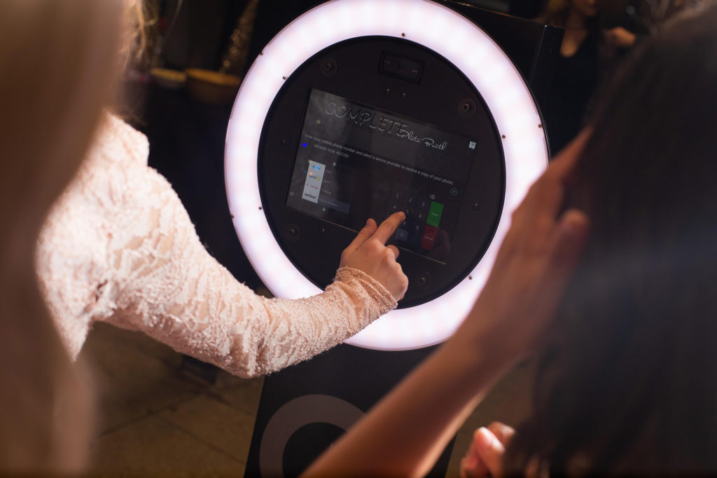 Photo Booth Kiosk at Wedding